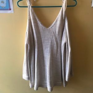 Cut out shoulder sweater